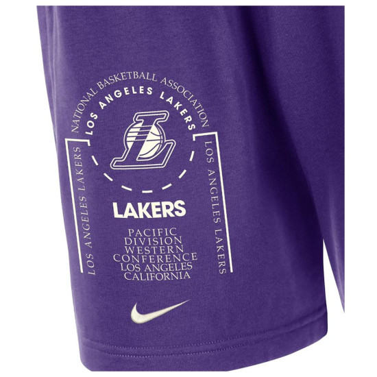 Nike Ανδρικό σορτς Los Angeles Lakers Club Courtside Fleece Shorts Nike Ανδρικό σορτς Los Angeles Lakers Club Courtside Fleece Shorts